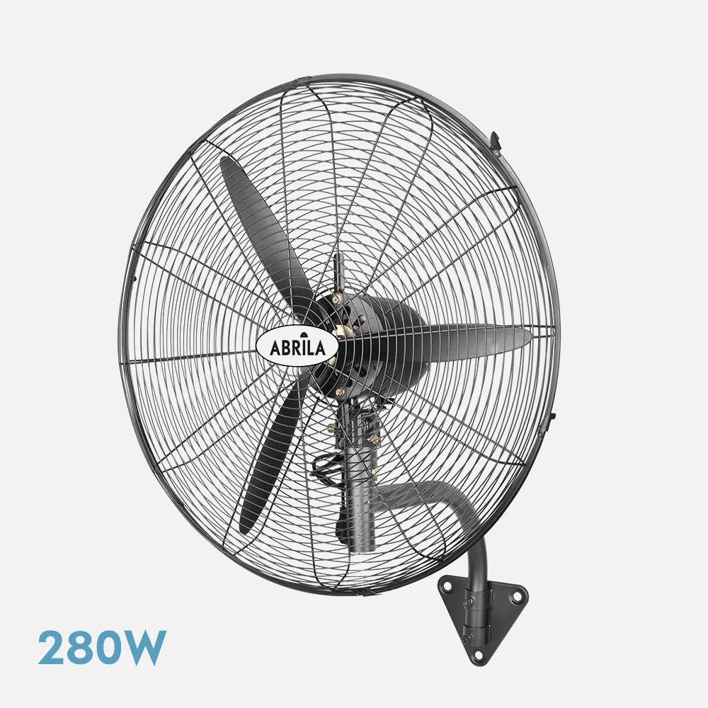 Ventilador industrial de pared Borrasca 280 W de FABRILAMP en color negro – vista de detalle
