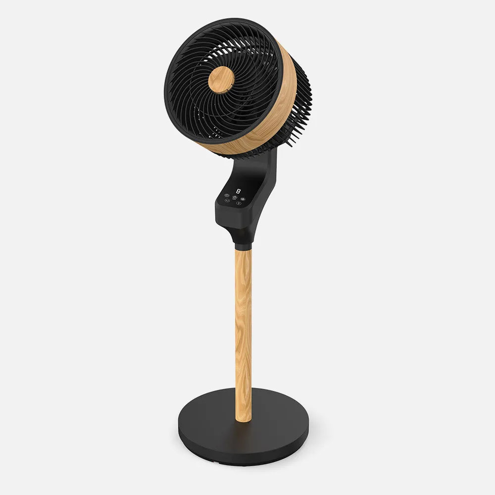 Ventilador de pie Bizancio 50 W de FABRILAMP en color negro/haya – vista de detalle