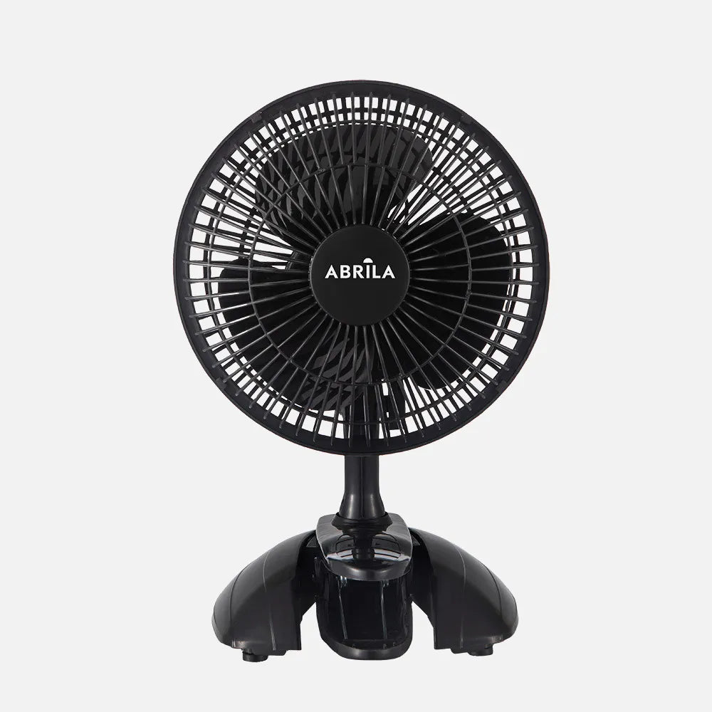Ventilador 2 en 1 de sobremesa con pinza Nervión 20 W de FABRILAMP en color negro – vista de detalle