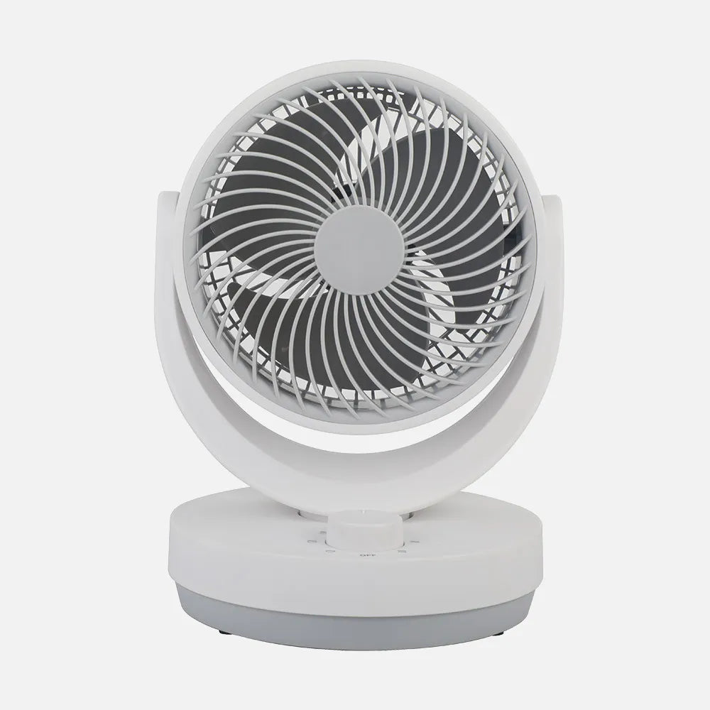 Ventilador de sobremesa Lagos 35 W de FABRILAMP en color blanco/gris – vista de detalle