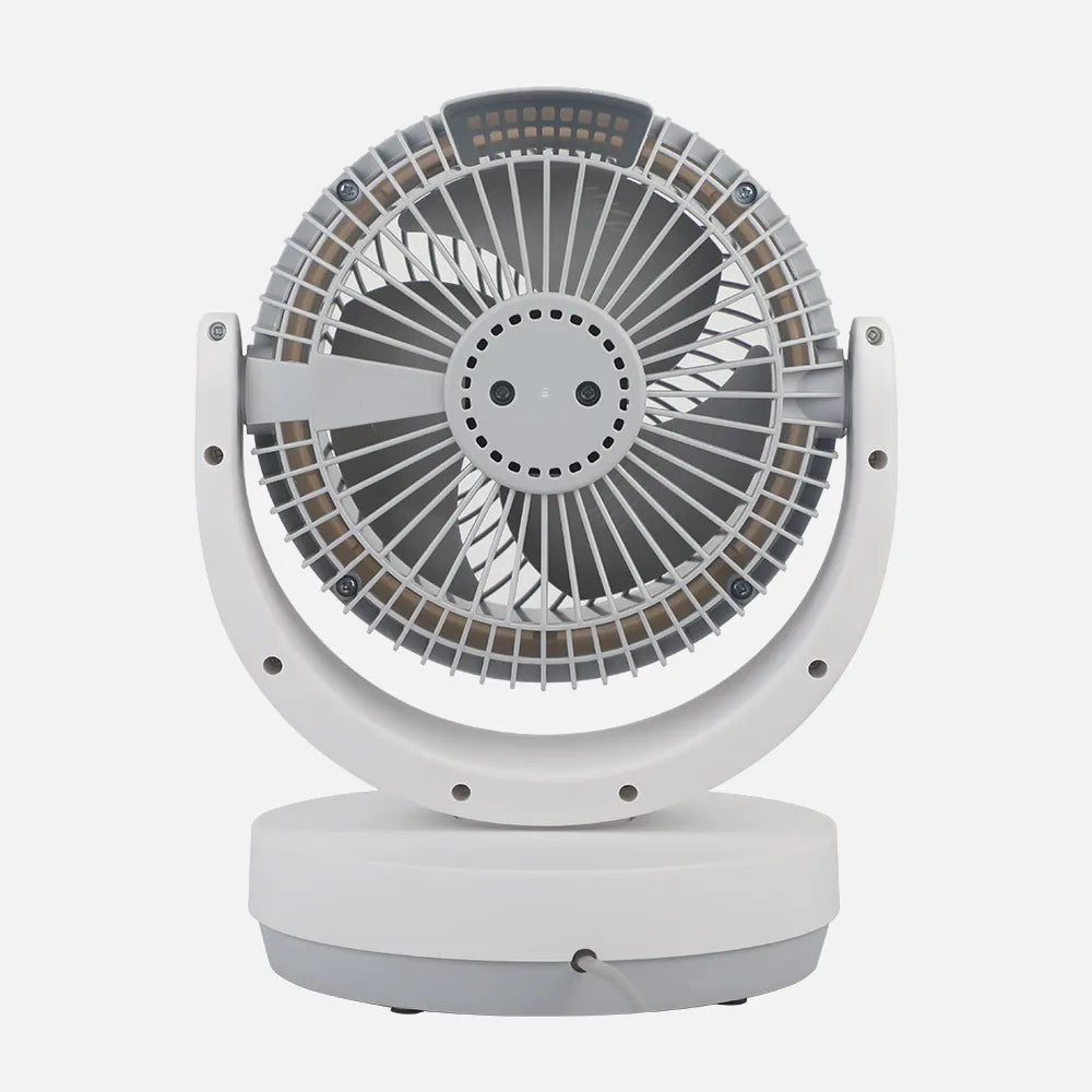 Ventilador de sobremesa Lagos 35 W de FABRILAMP en color blanco/gris – vista de detalle