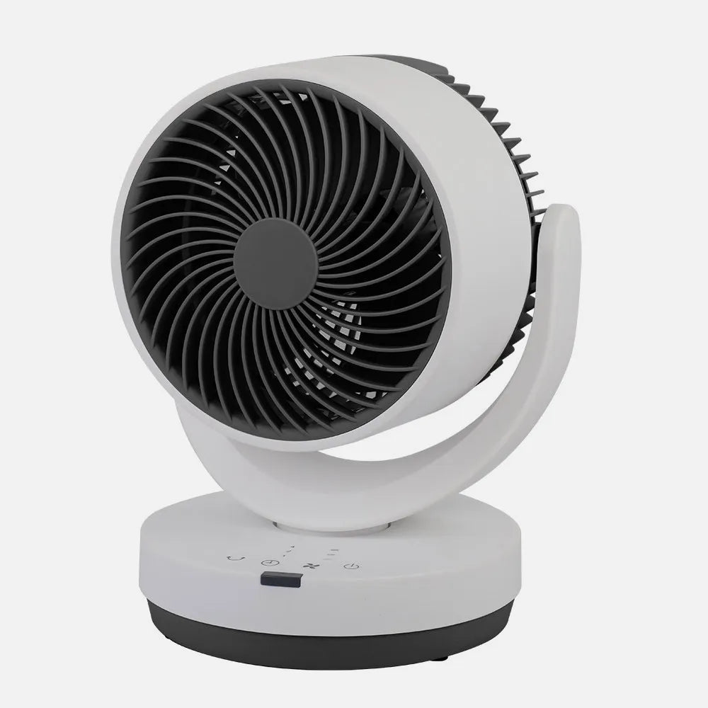 Ventilador de sobremesa Loira 35 W de FABRILAMP en color blanco/negro