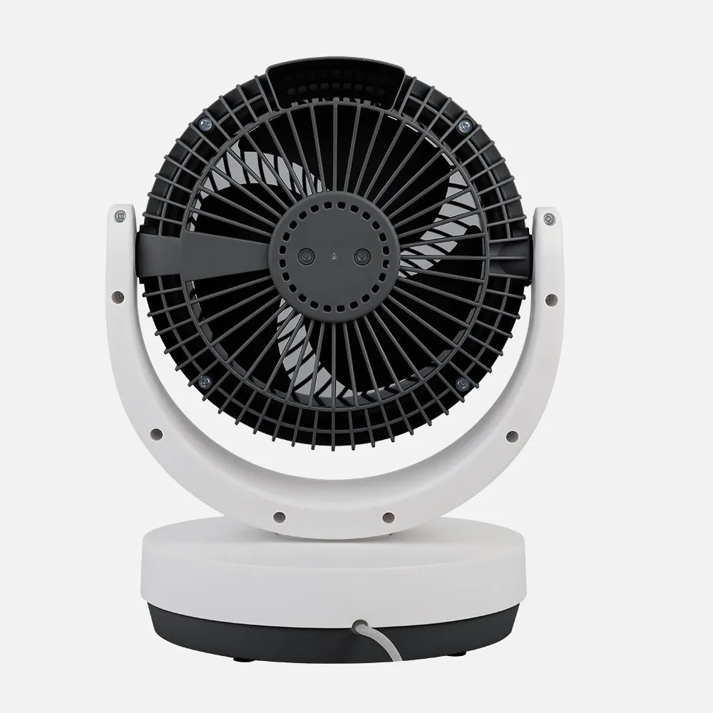 Ventilador de sobremesa Loira 35 W de FABRILAMP en color blanco/negro – vista de detalle