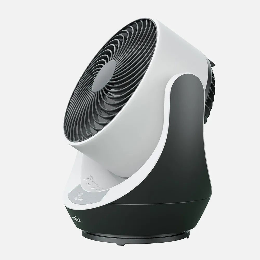 Ventilador de sobremesa Navia 40 W de FABRILAMP en color negro/blanco – vista de detalle