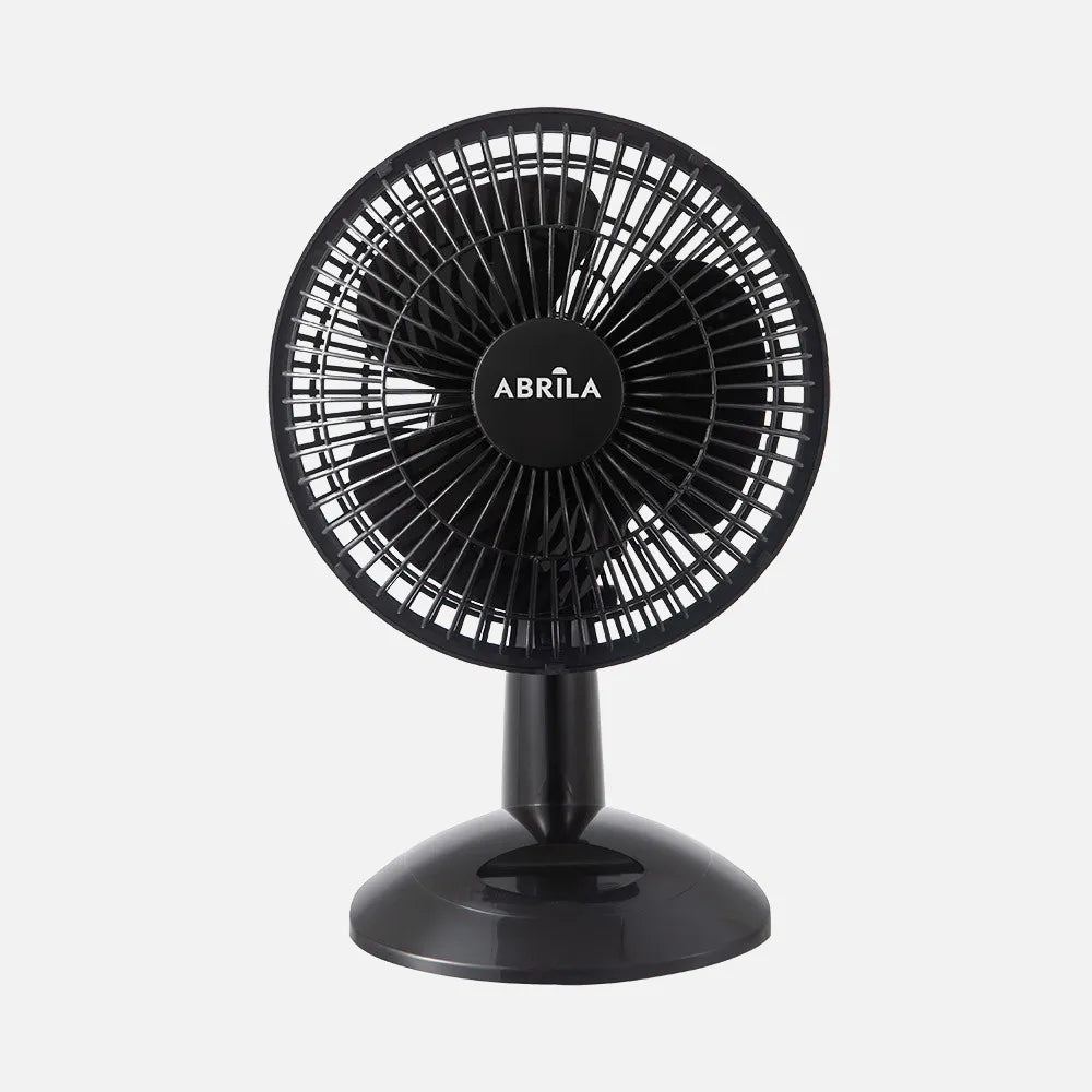 Ventilador de sobremesa Pizarro Mini 20 W de FABRILAMP en color negro – vista de detalle