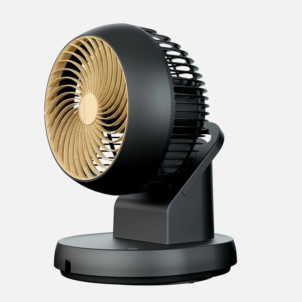 Ventilador de sobremesa Urbel 30 W de FABRILAMP en color negro/haya