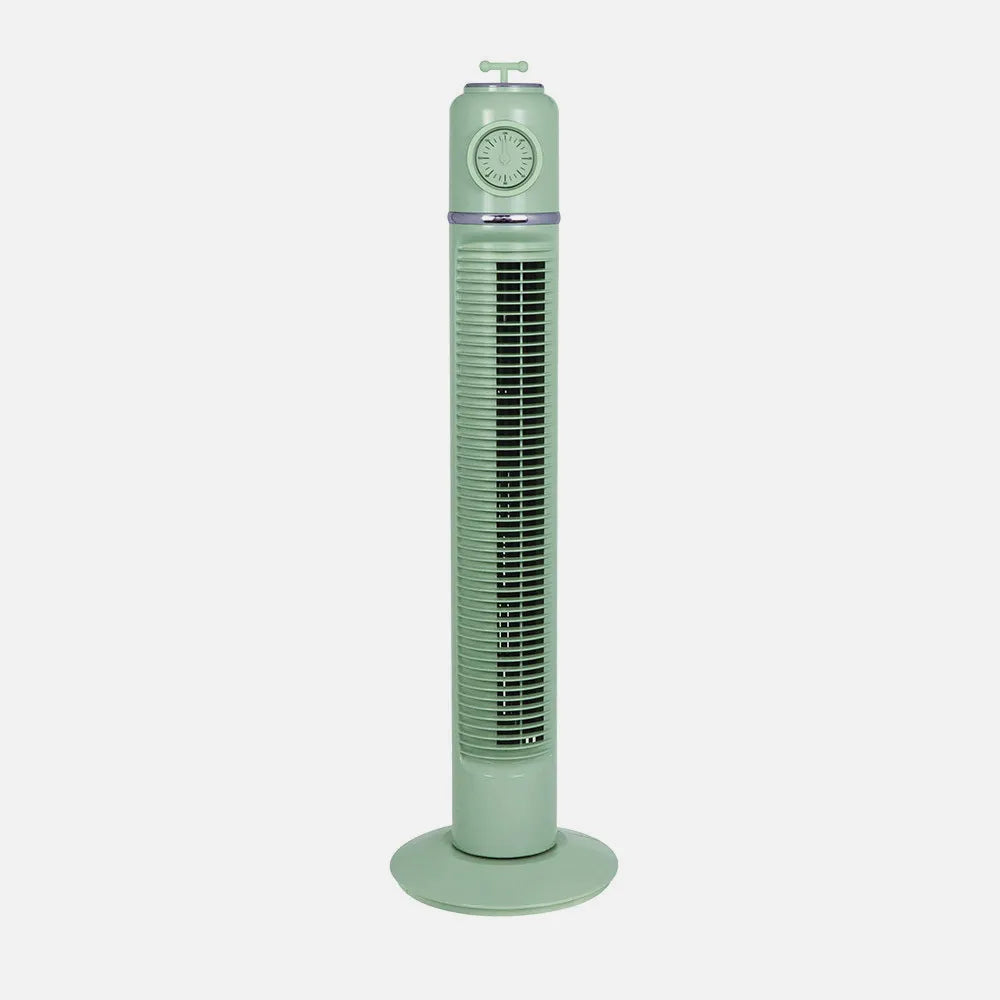 Ventilador de torre Huracán 45 W de FABRILAMP en color verde