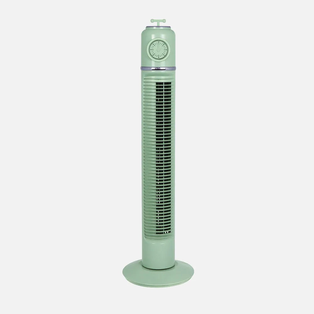 Ventilador de torre Huracán 45 W de FABRILAMP en color verde – vista de detalle