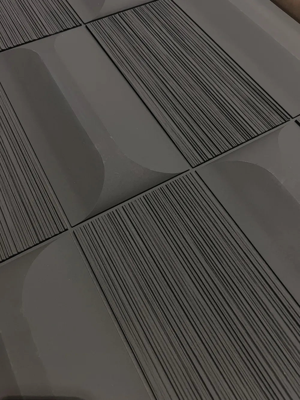 Panel de piedra PU Vintage Negro 120 x 60 cm