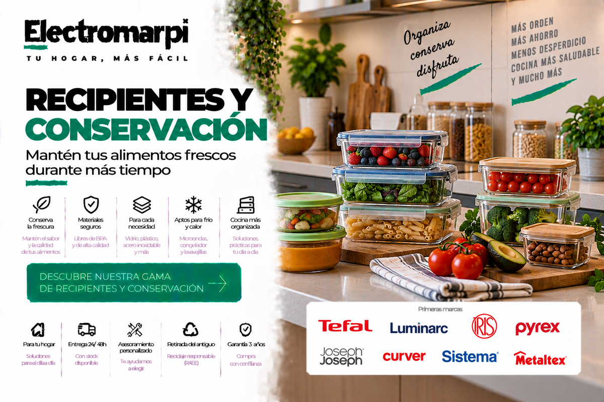Recipientes y conservación con fiambreras, termos, bolsas térmicas y envases herméticos - Electromarpi