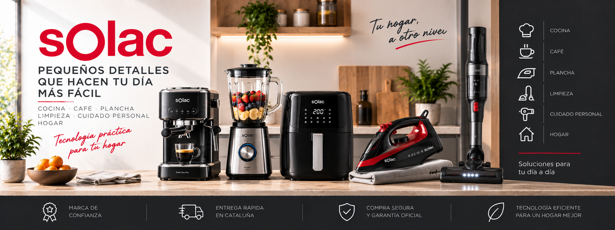 Solac: pequeño electrodoméstico, cocina, café y limpieza | Electromarpi