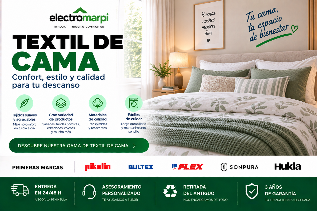 Textil de cama con sábanas, fundas, nórdicos, protectores y complementos para el descanso - Electromarpi