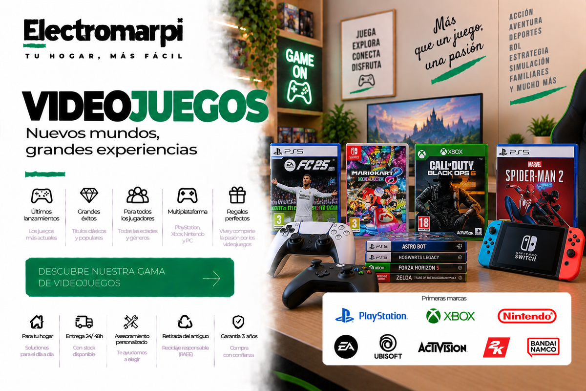 Videojuegos para PlayStation, Xbox, Nintendo y PC con grandes lanzamientos y clásicos - Electromarpi