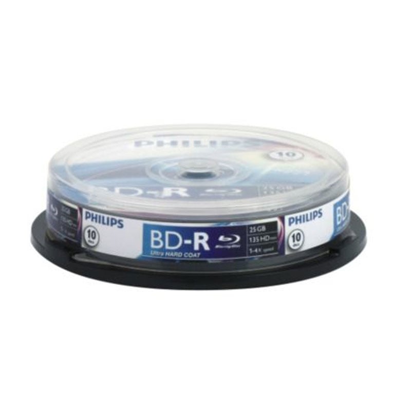 BLU-RAY PHILIPS TARRINA 10 UD 25GB BD -R