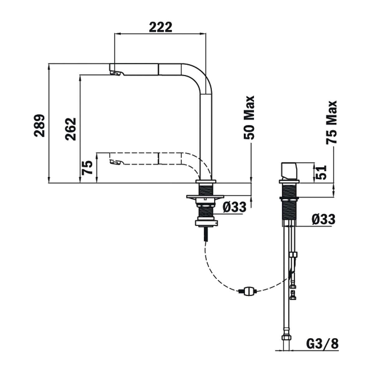 GRIFO TEKA AUK-983 509830200