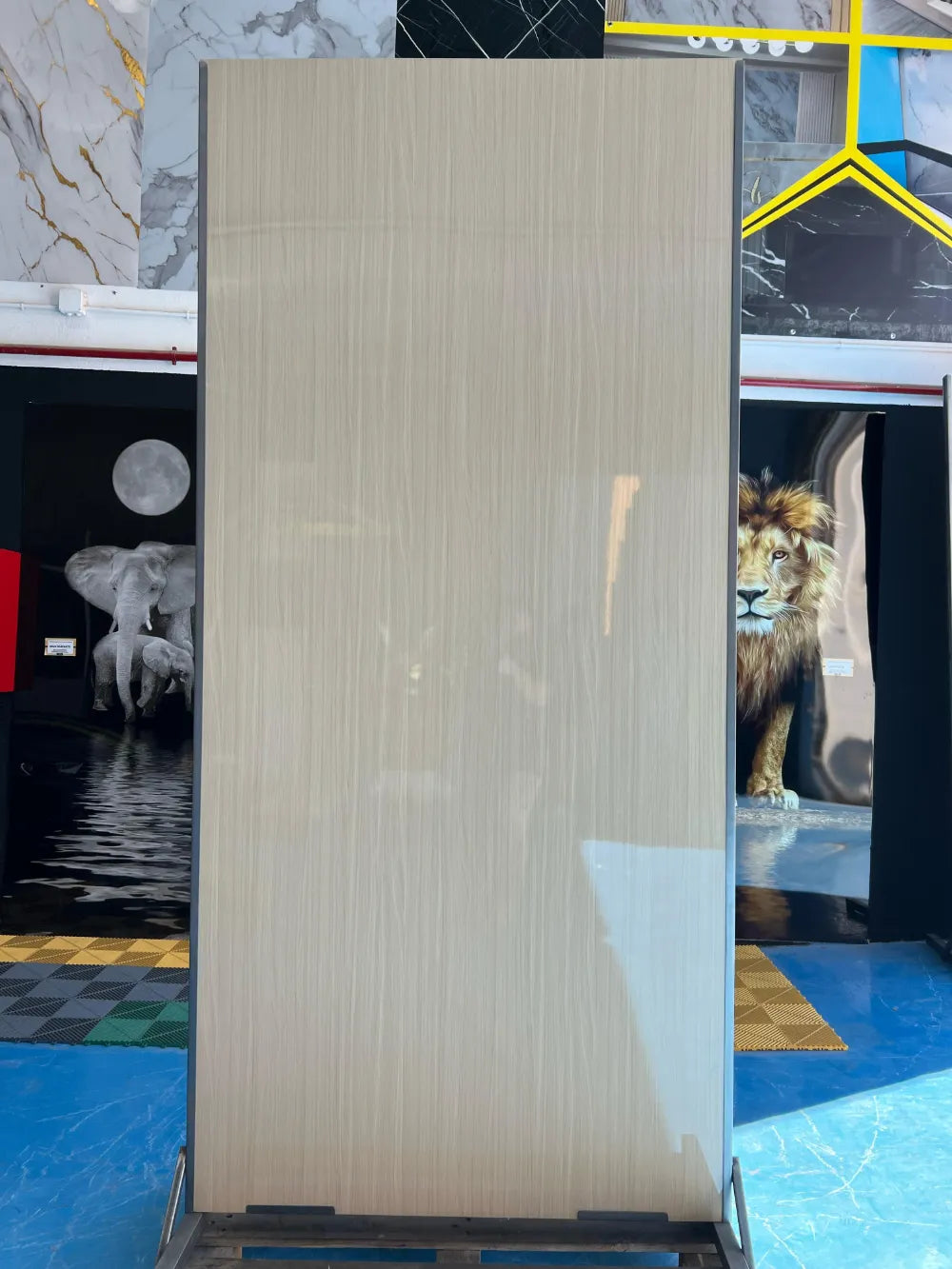 Placa decorativa polvo de piedra Madera Mostaza 260 x 122 cm