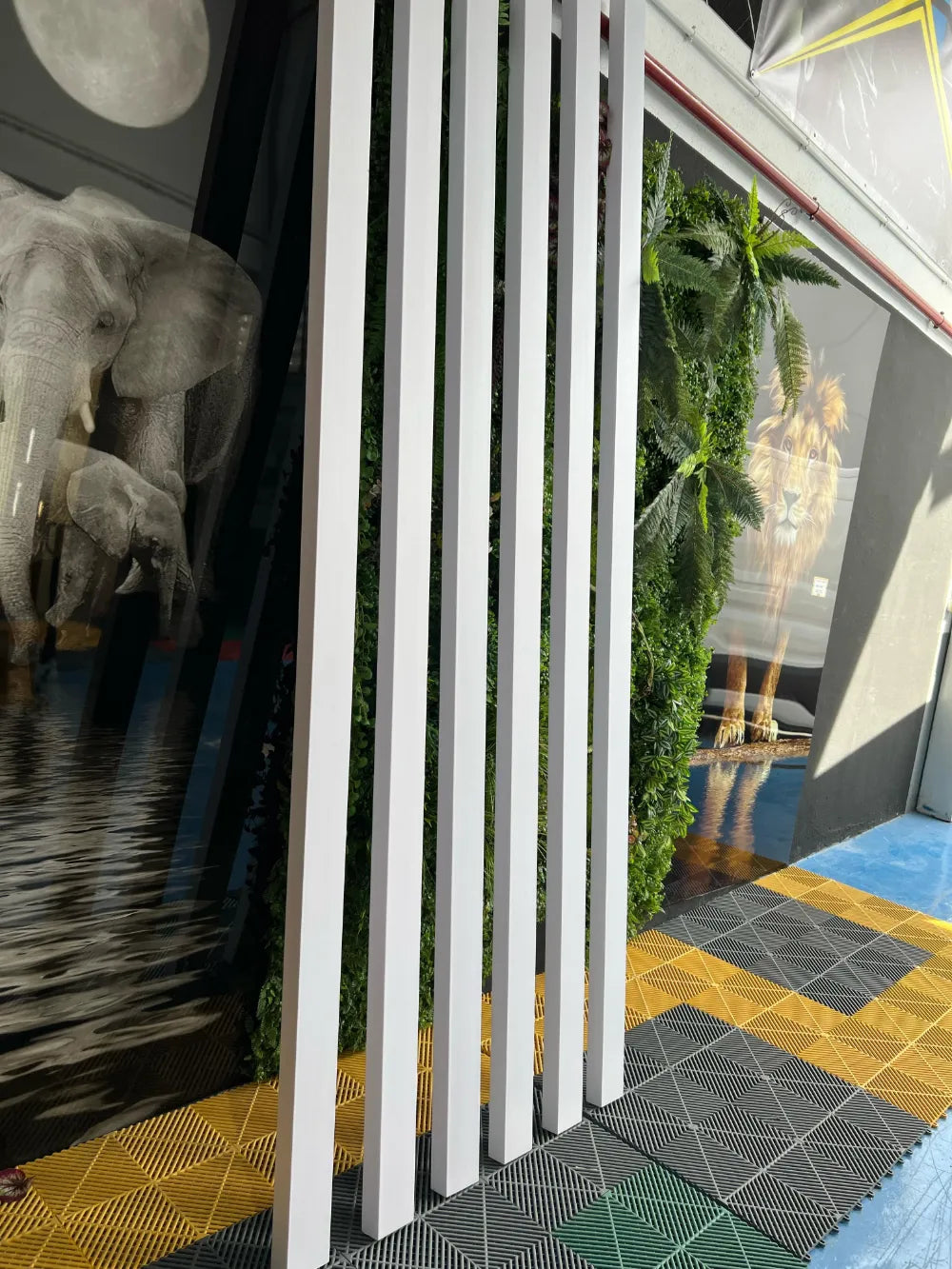 Separador de ambientes PVC 100x50 Blanco 290 cm