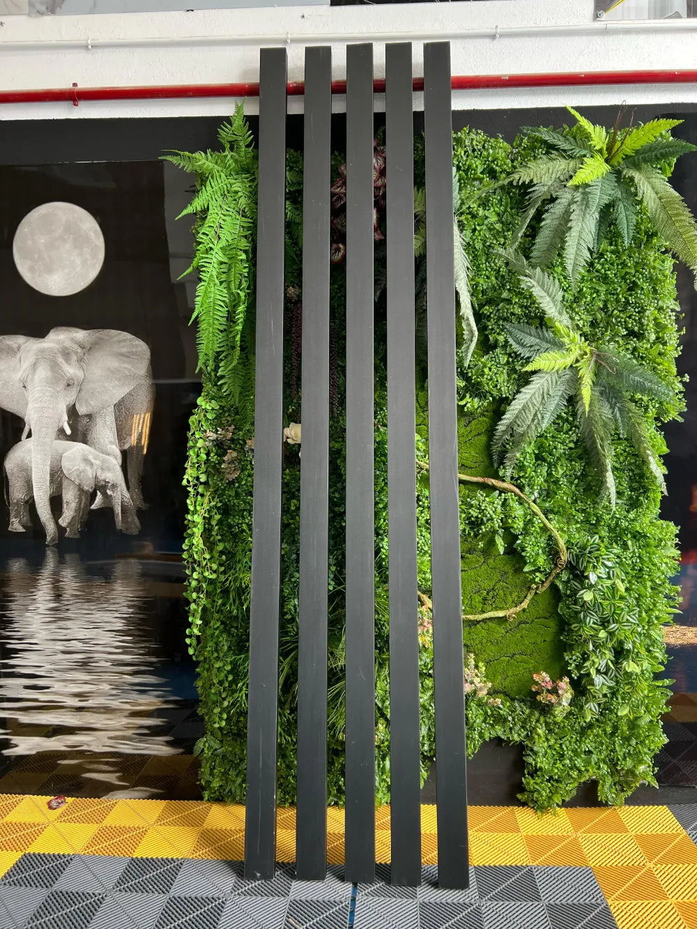 Separador de ambientes PVC 100x50 Negro 290 cm