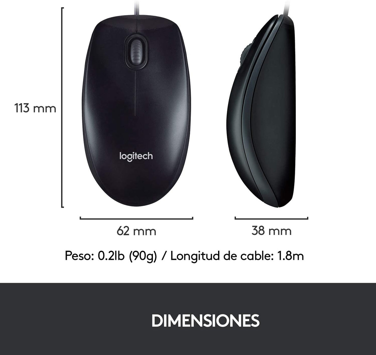 TECLADO+RATON LOGITECH MK120 CON CABLE USB