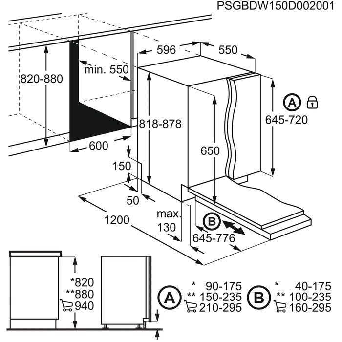 LVJ. AEG FSB53617Z INTEGRABLE DSP