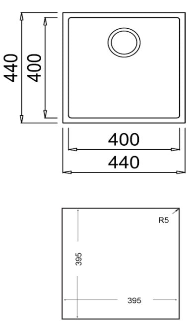 FREG. TEKA SQUARE 40.40 TG BLANCO ART. 115230029