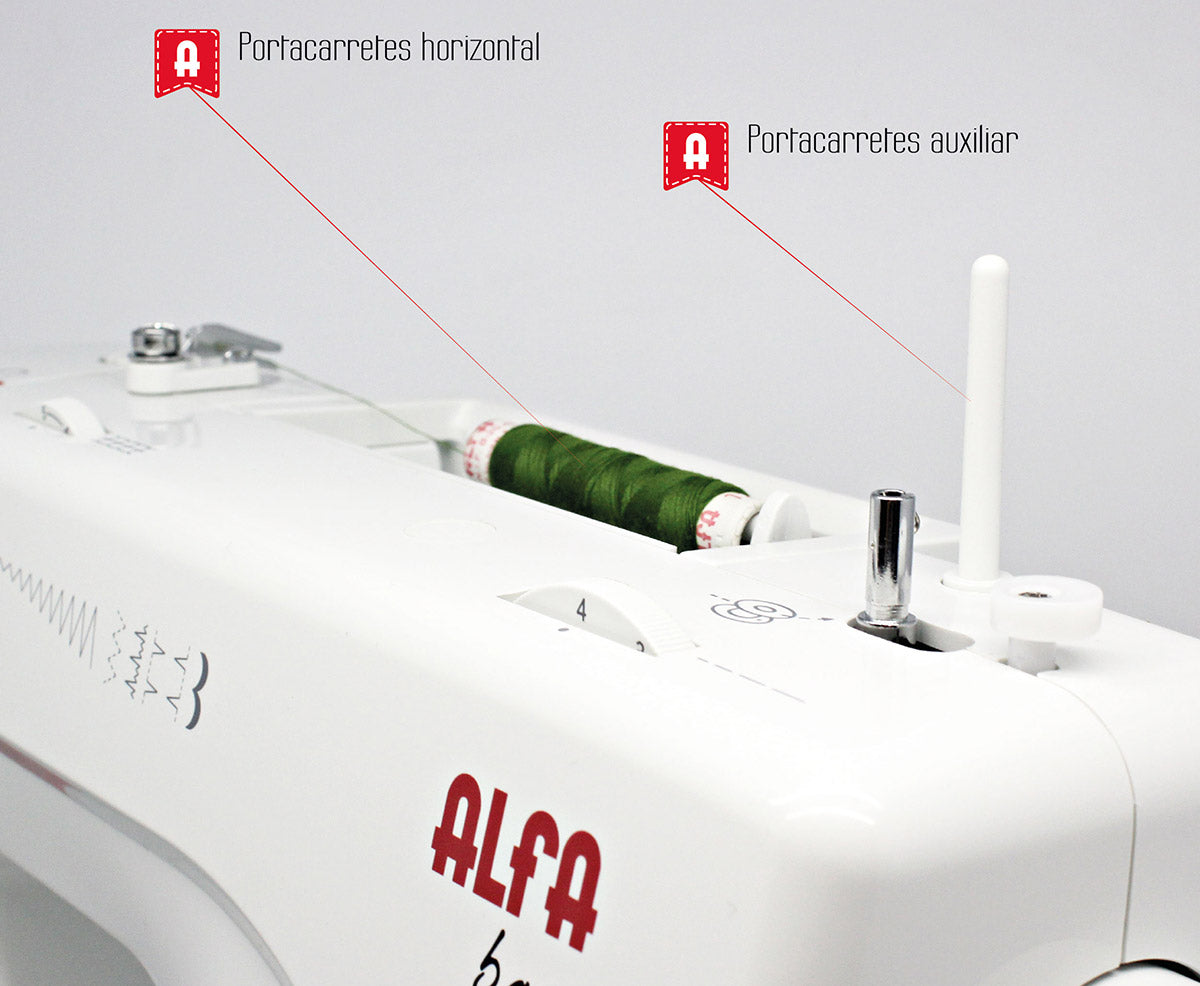 MAQUINA COSER ALFA 720+ 9 PUNTADAS LUZ LED