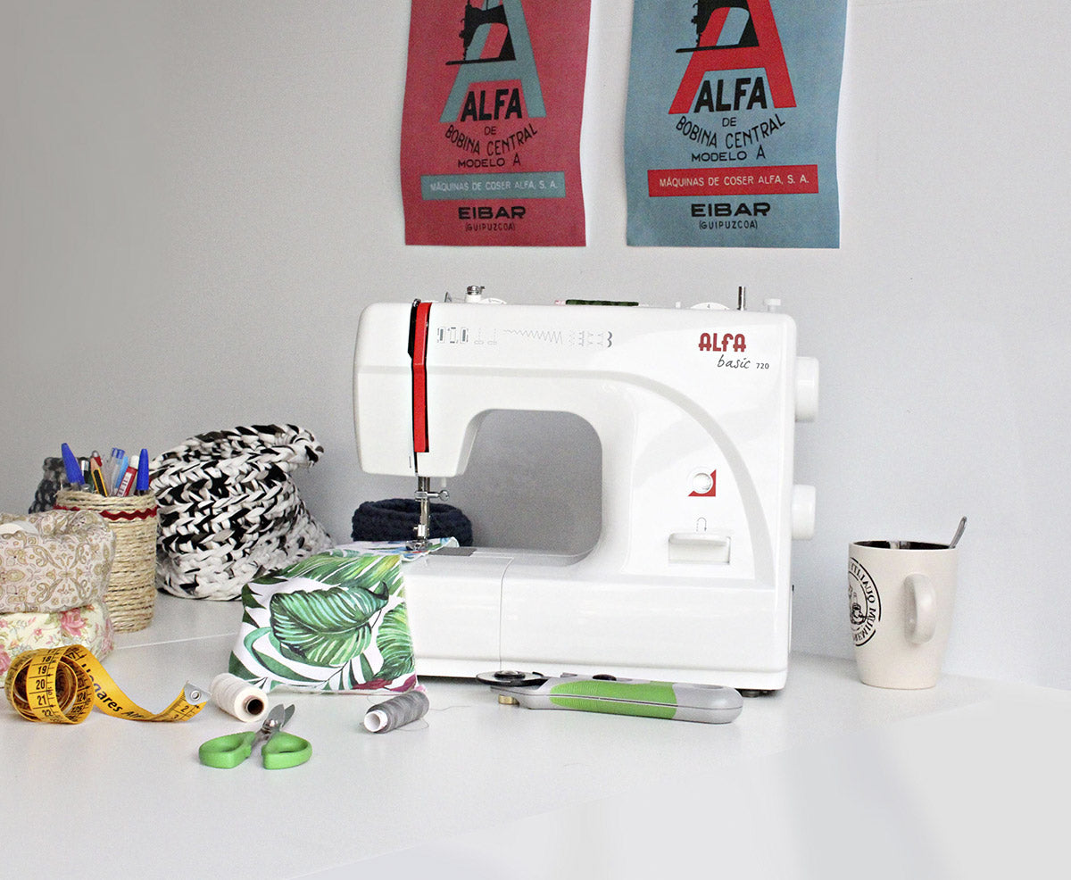 MAQUINA COSER ALFA 720+ 9 PUNTADAS LUZ LED
