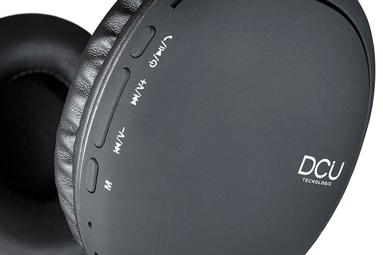 AURICULARES DCU BLUETOOTH DIADEMA + JACK NEGRO