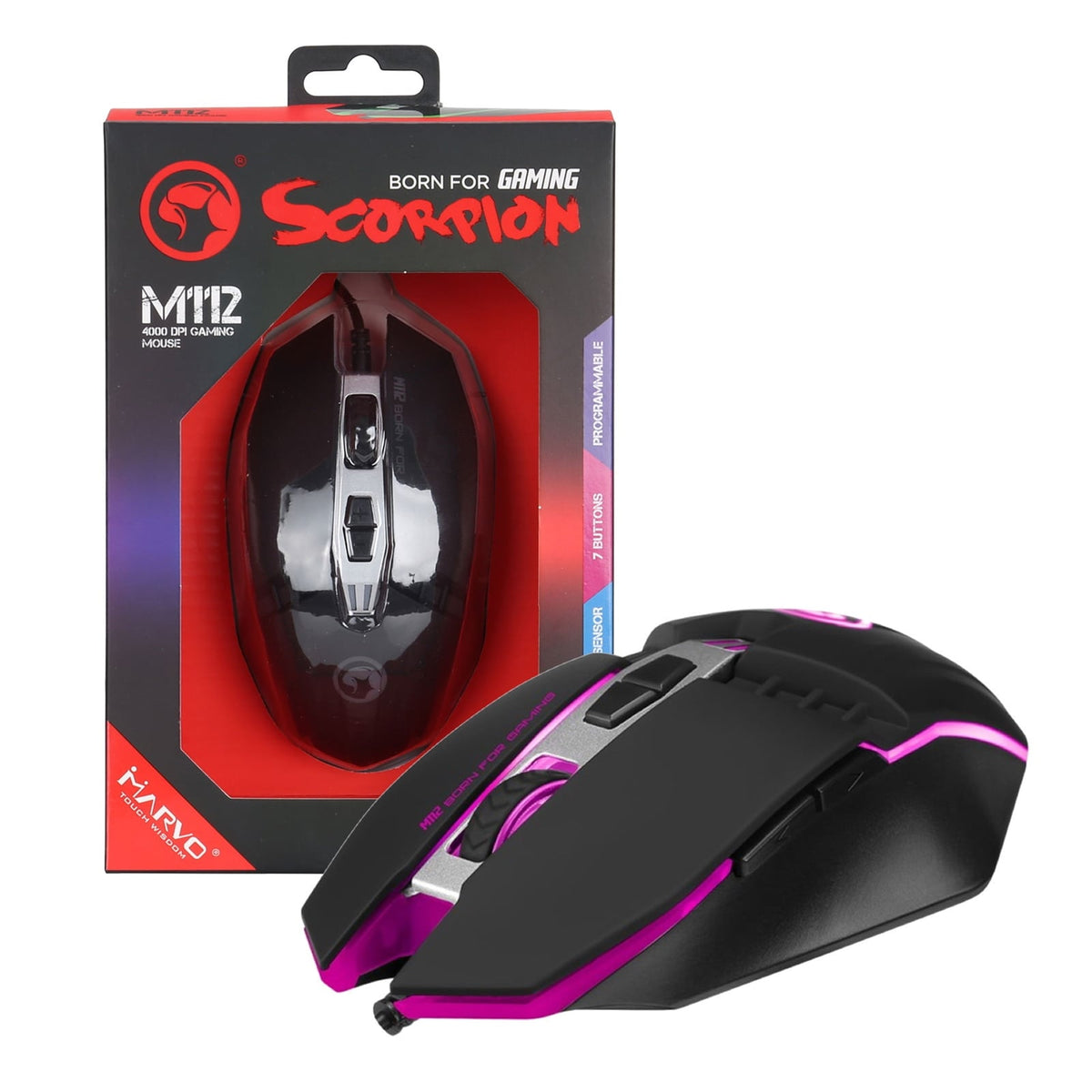 RATON SCORPION RATÓN GAMING M112