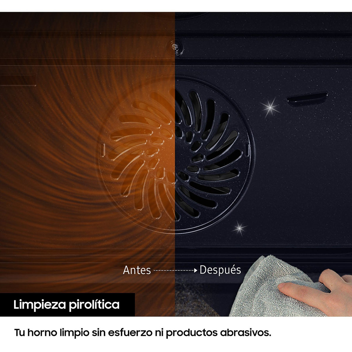 Samsung NV68A1170BS – panel y mandos