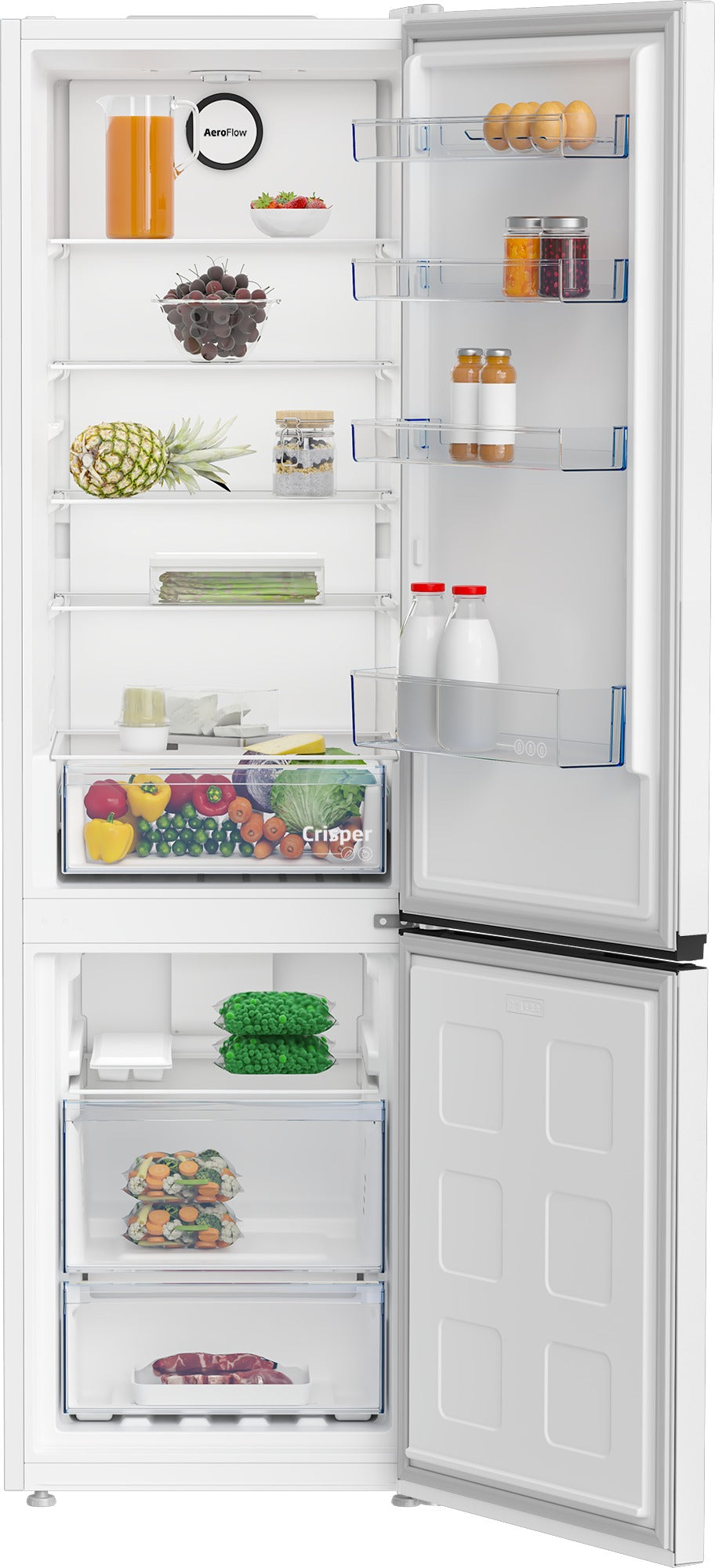 Beko B1RCNE404W – capacidad y distribución interior