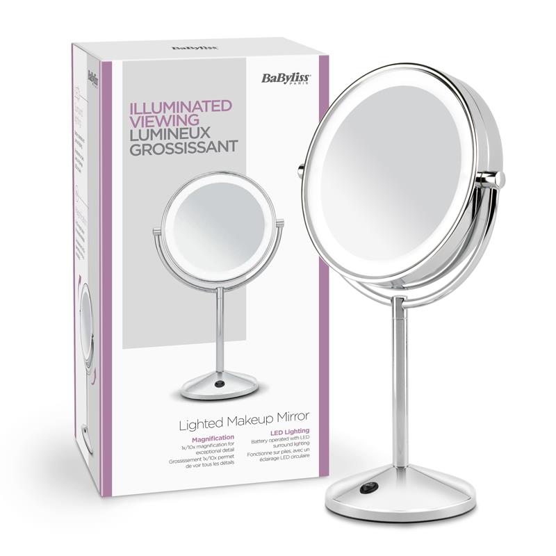 ESPEJO BABYLISS 9436E CROMADO LED