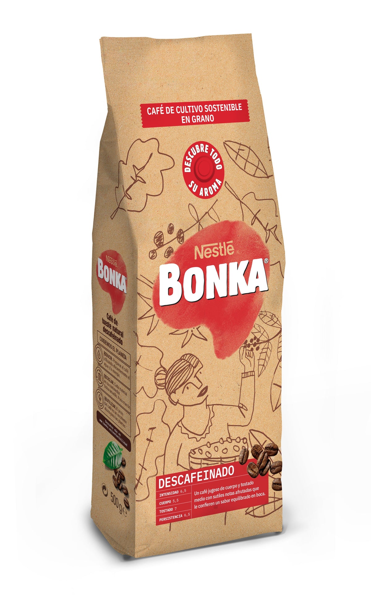CAFE GRANO BONKA 12487129, 500GR DESCAFEINADO