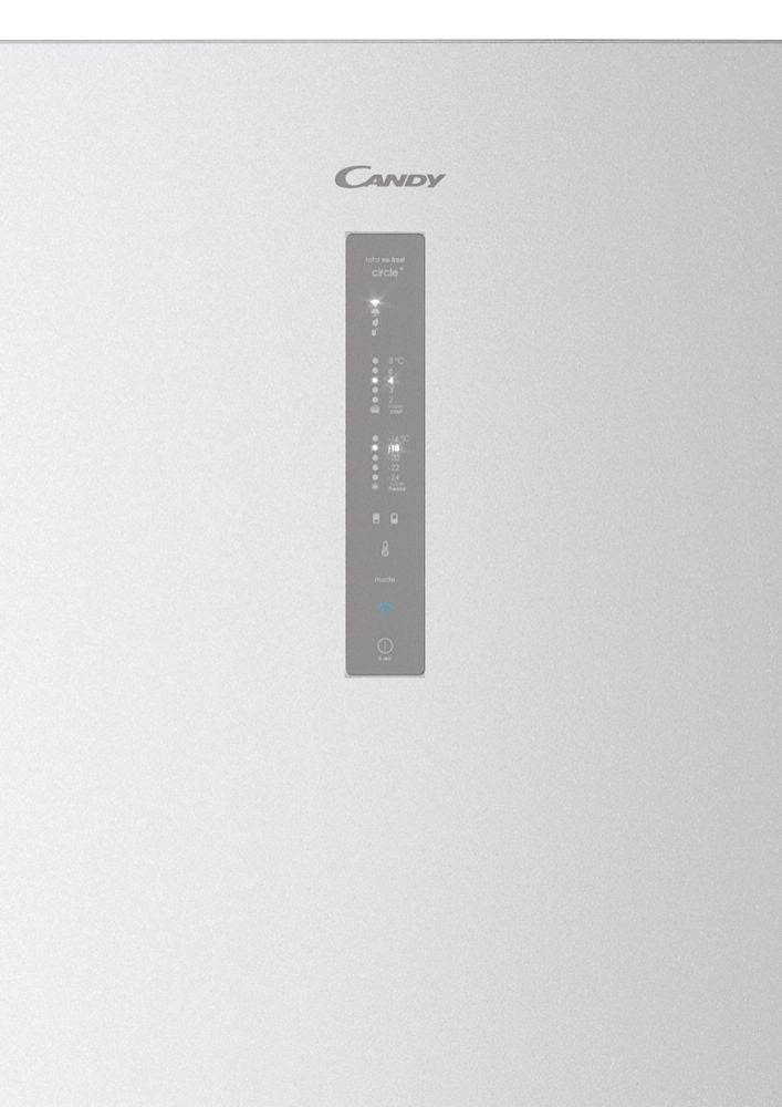 Frigorífico combi Candy CCE7T618ES – vista lateral