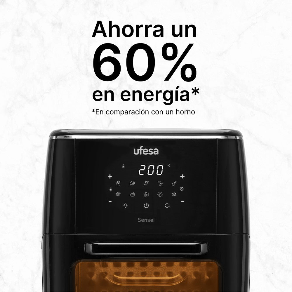 FREIDORA AIRE UFESA SENSEI 12L C/PUERTA CESTO GIR