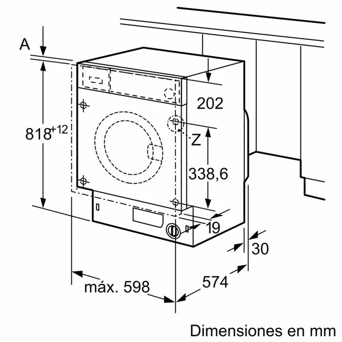 LVD. BOSCH WIW24307ES INT 8K 1200R