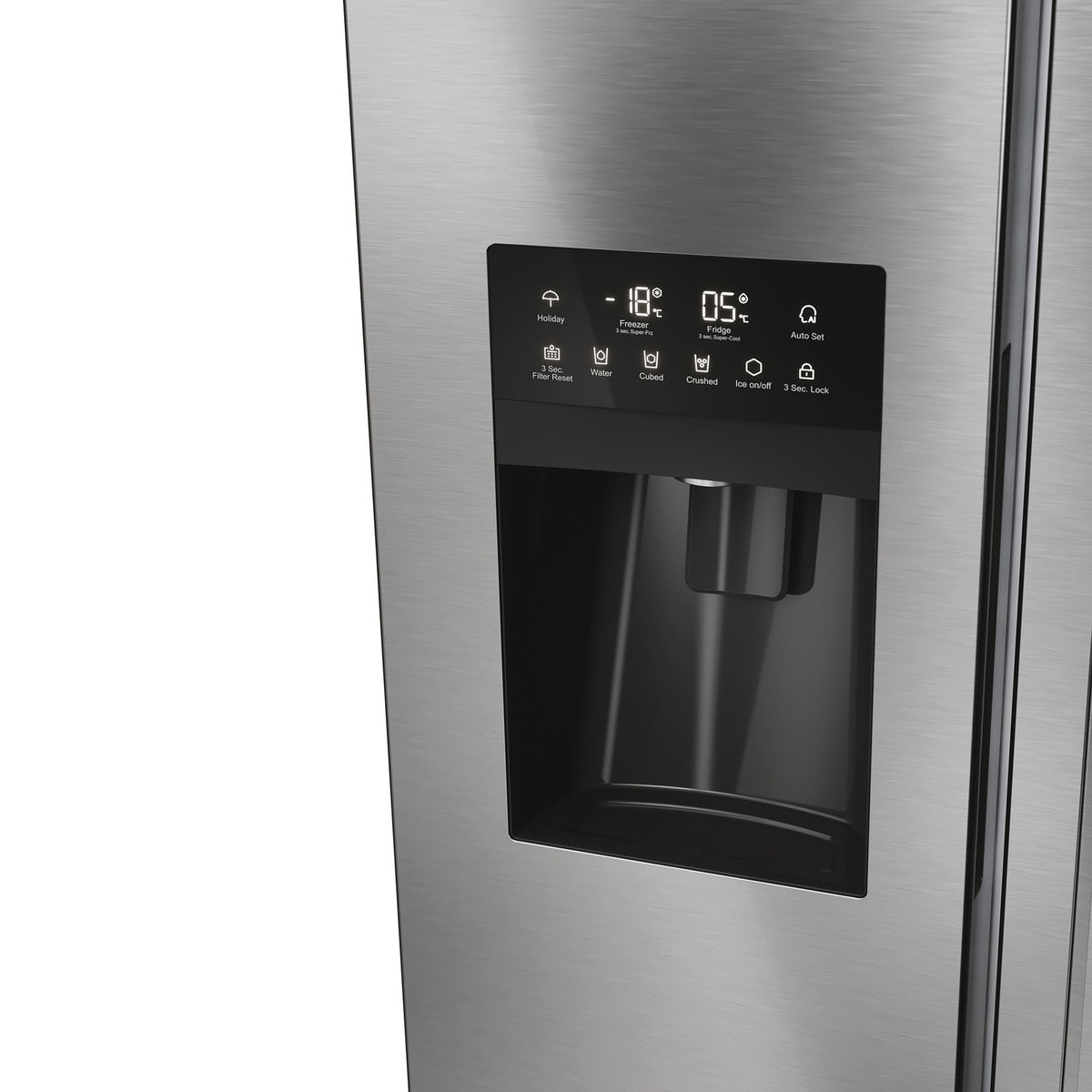 FRI. HAIER HSR5918DIMP 177x91x66 NF INOX DISP