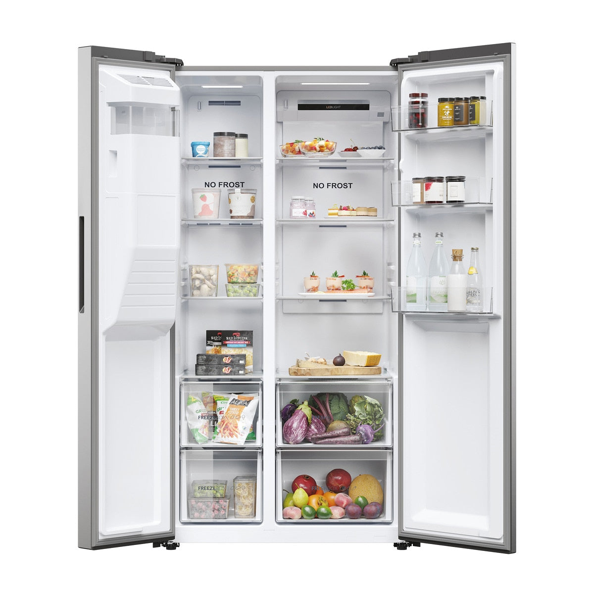 FRI. HAIER HSR5918DIMP 177x91x66 NF INOX DISP