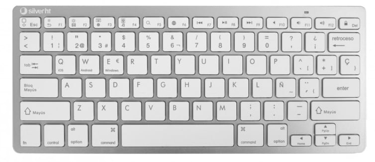 TECLADO SILVER HT EDITION INALAMBRICO BLANCO BLUET