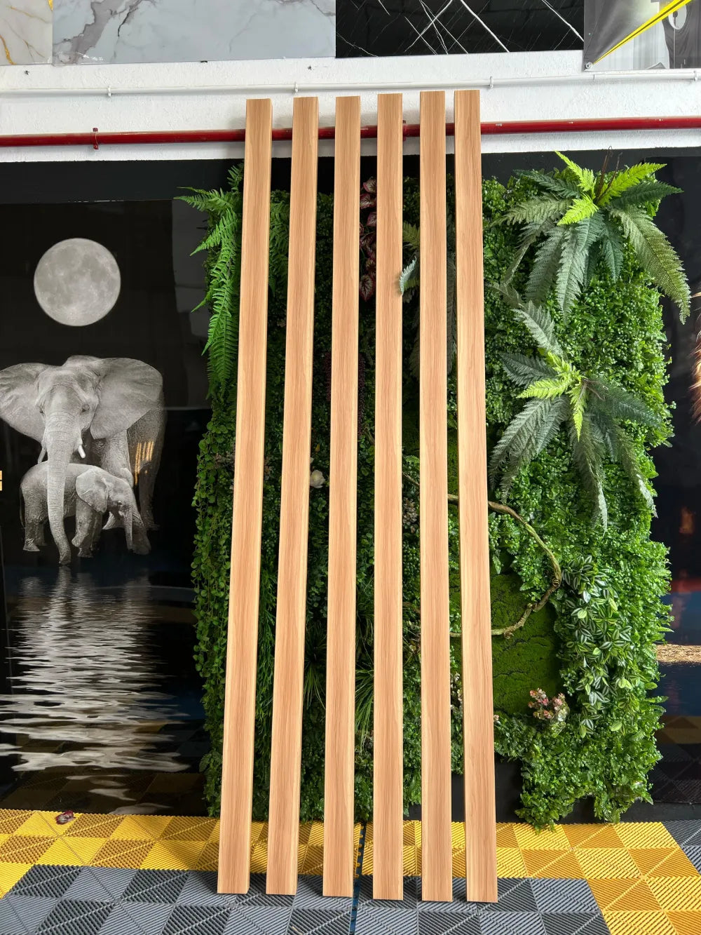 Separador de ambientes PVC 100x50 Madera 290 cm