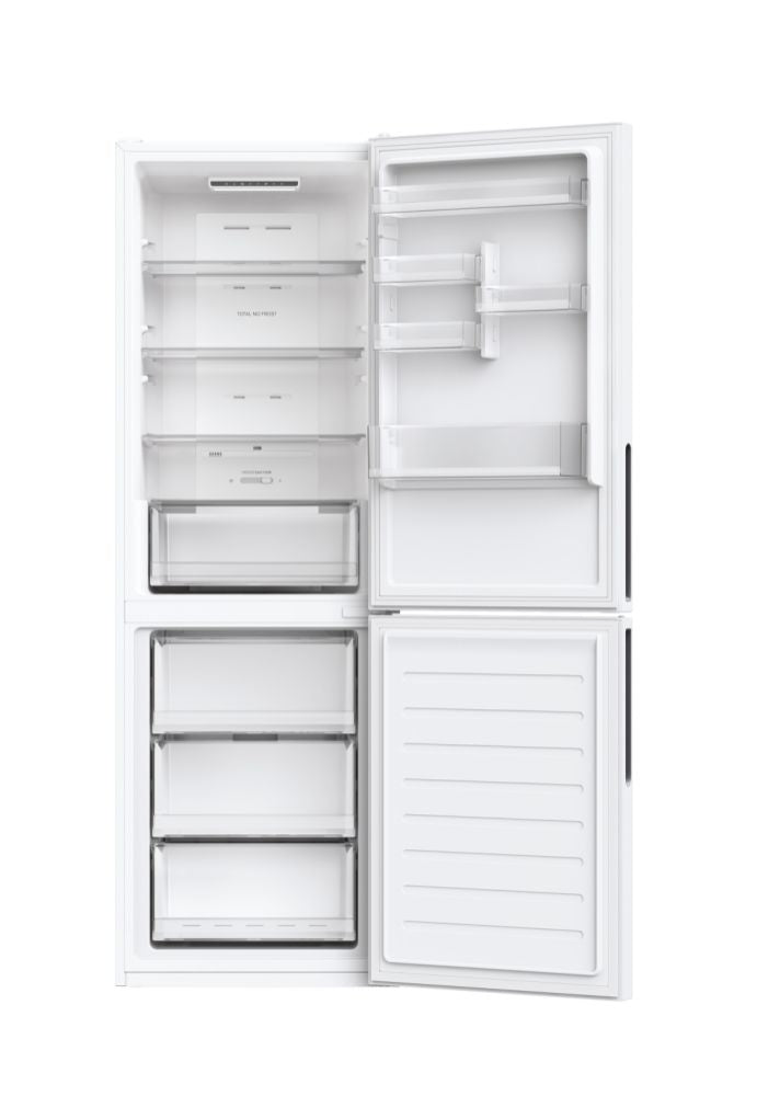 Frigorífico combi Hoover HOCE3T618FW – vista frontal y acabado