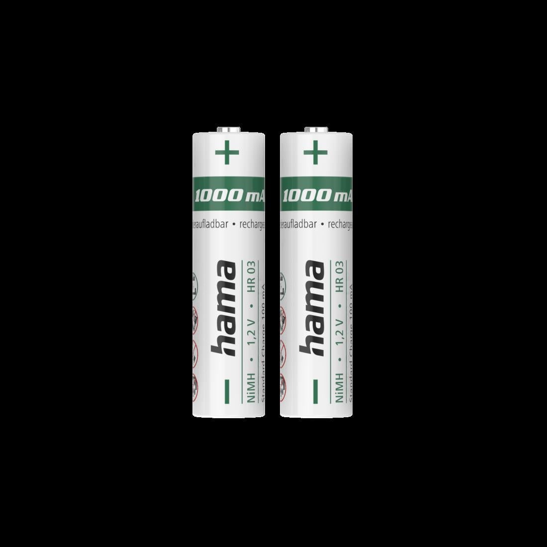 PILA HAMA 00223524 2 PILAS REC.NI-MH 1000MAH