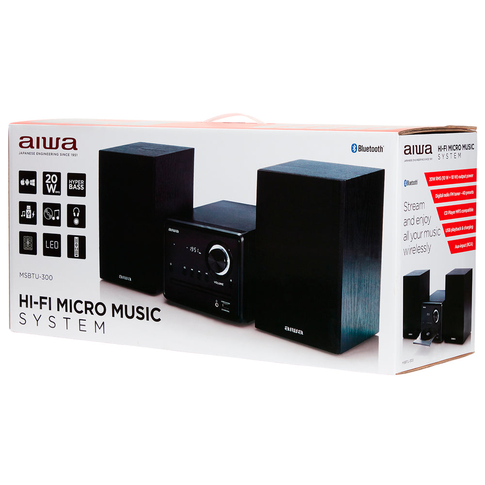 MICROCADENA AIWA MSBTU300 20W CD BT USB