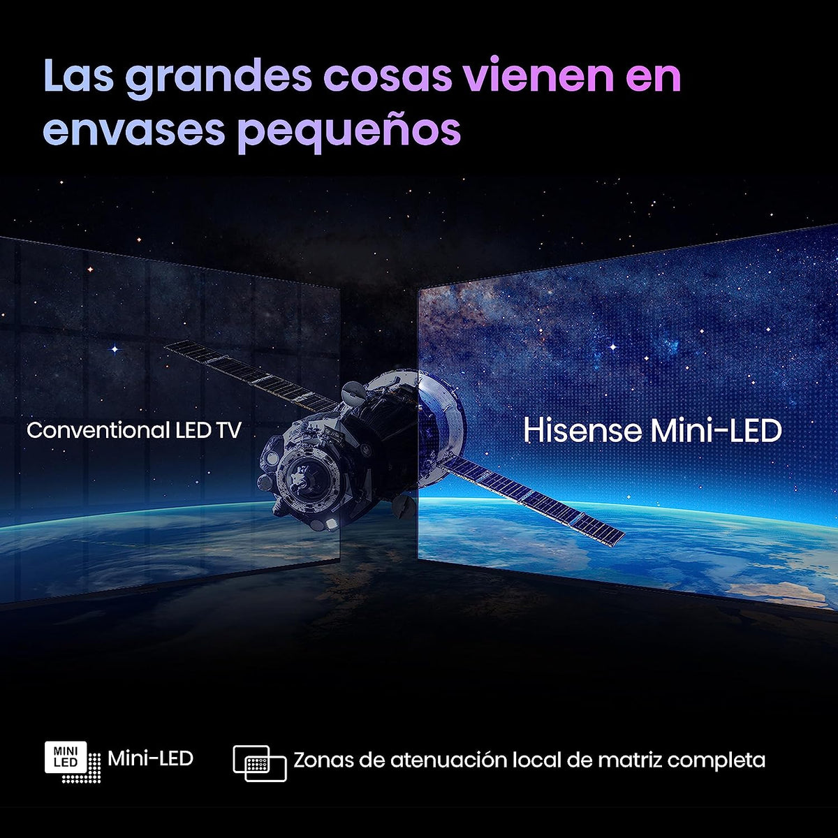 TV HISENSE 55" 55U7KQ UHD MINILED ULED QLED 144HZ