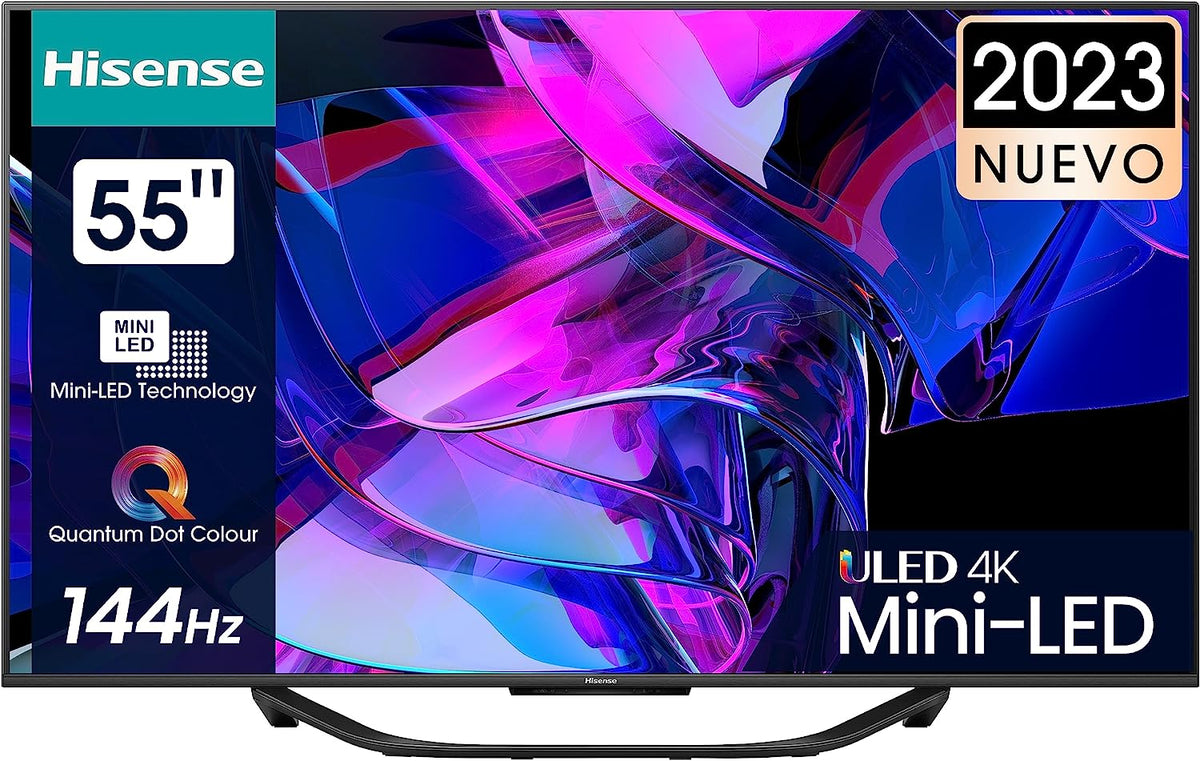 TV HISENSE 55" 55U7KQ UHD MINILED ULED QLED 144HZ