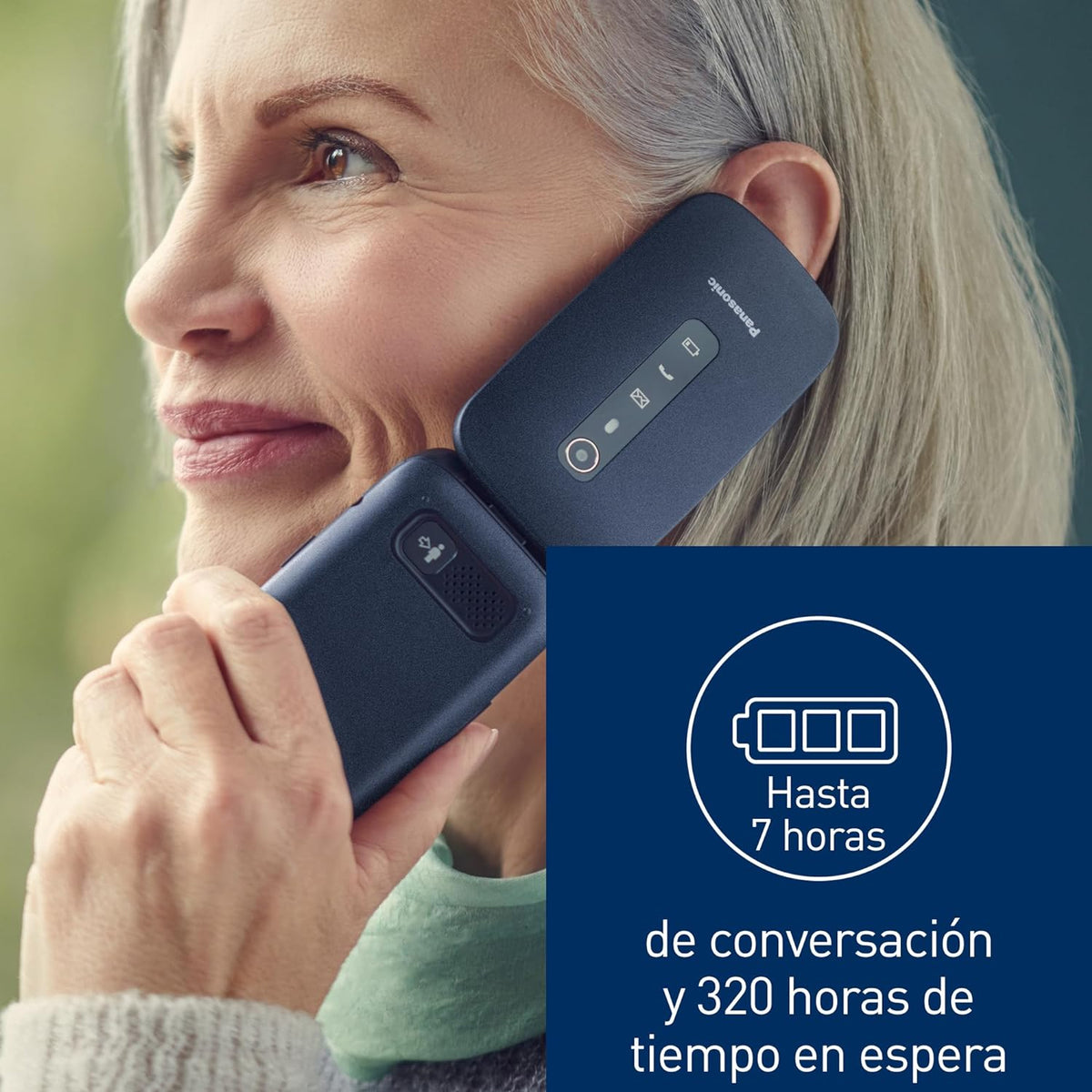 SENIORPHONE PANASONIC KXTU550EXC AZUL 4G