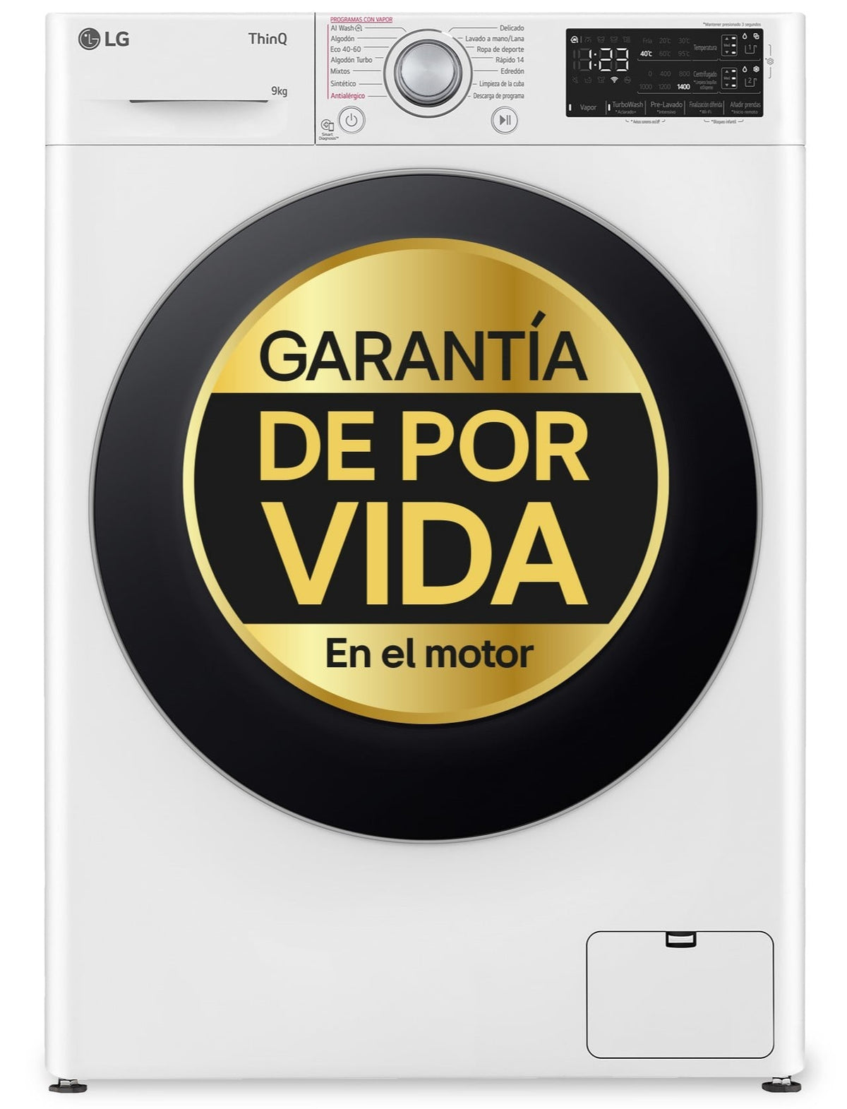 LVD. LG F4WR5509A1W 9K 1400R BCA ATD STEAM WIFI
