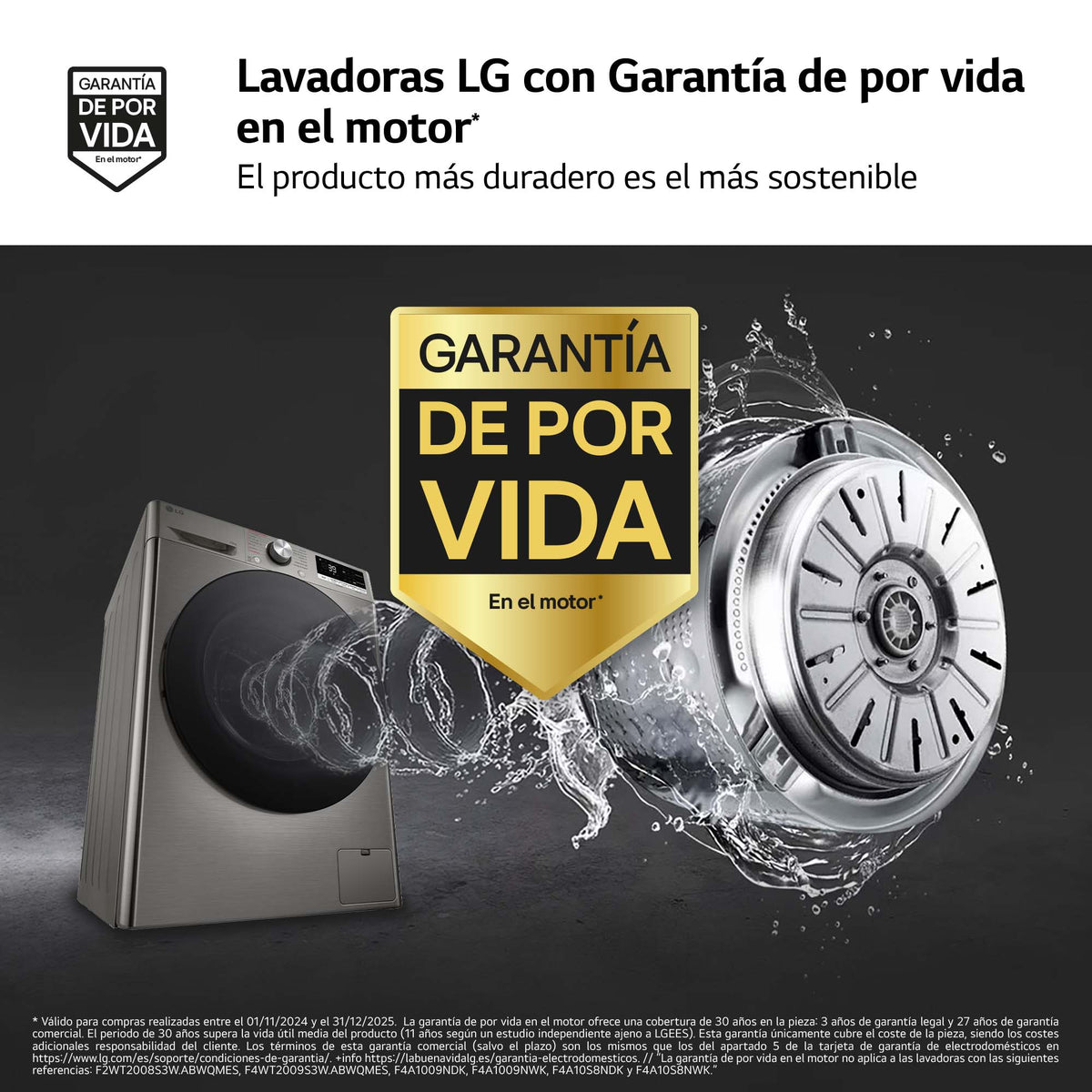 LVD. LG F4WR7010AGS 10K 1400R INOX STEAM+ WIFI