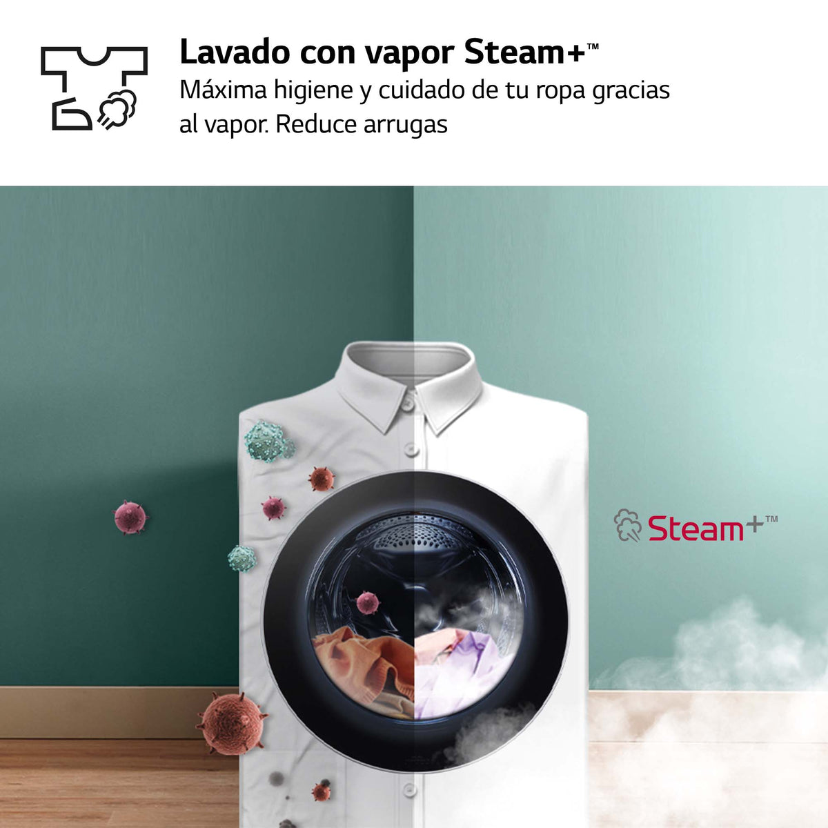 LVD. LG F4WR7010AGS 10K 1400R INOX STEAM+ WIFI