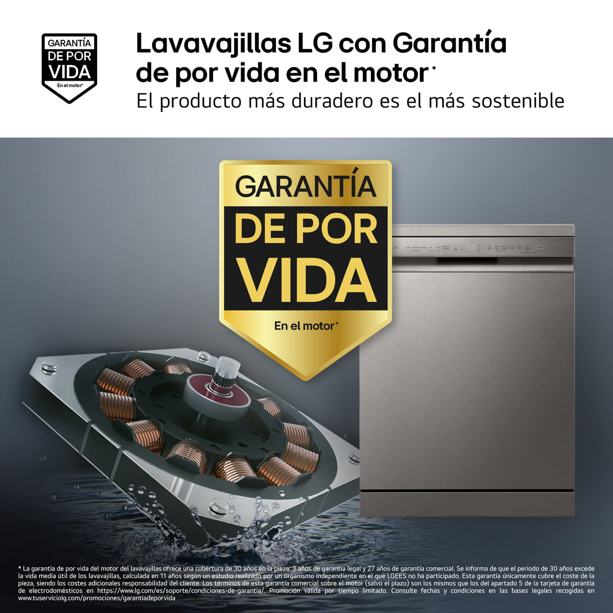 LVJ. LG DF355FP INOX INV. 3ªBAND QUADW DSP